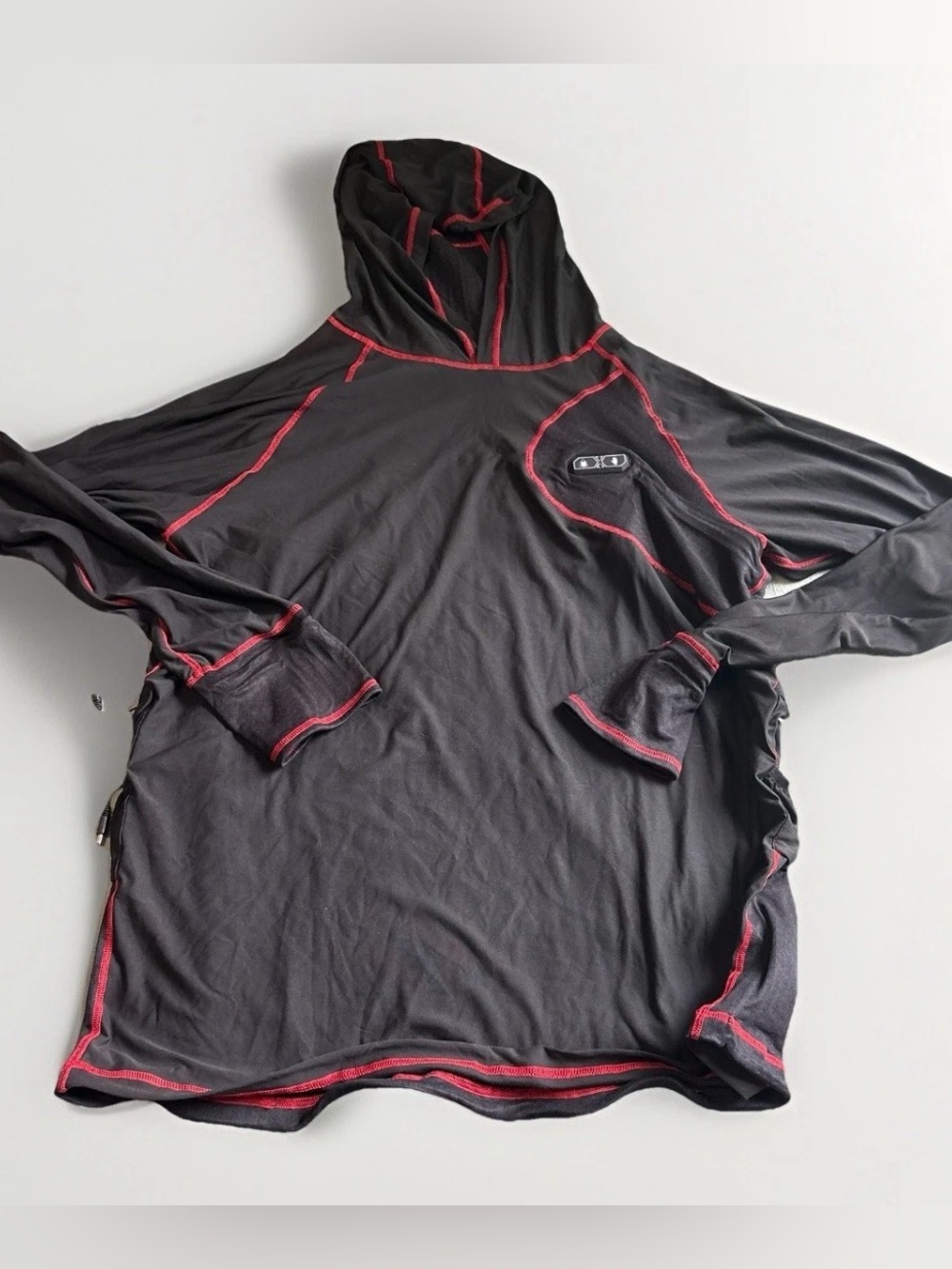 FNDN Heated Hoodie Battery Powered Thermal Pullover Black Performance Base Layer